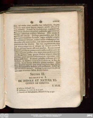 Membrum I. De Indole Et Natura Recursus Ad Comitia.