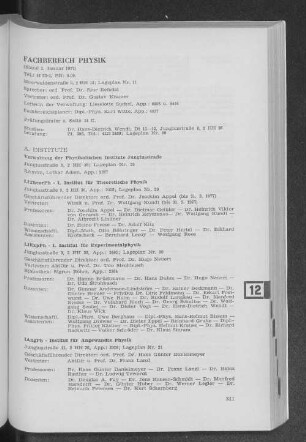 Fachbereich Physik