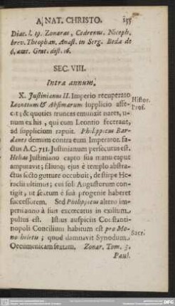 Sec. VIII. Intra annum