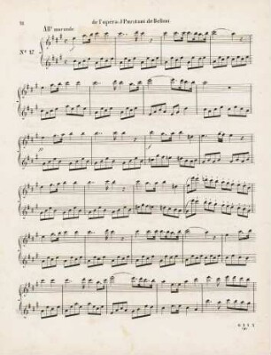 No. 17 de l'opéra: J Puritani de Bellini
