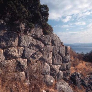 Eretria (Mittel-Euböa). Akropolis. Pelasgermauern der Akropolis, 7. Jh. v. Chr. Ott.9