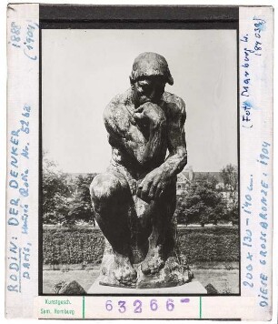 François-Auguste-René Rodin: Der Denker. Paris, Musée Rodin