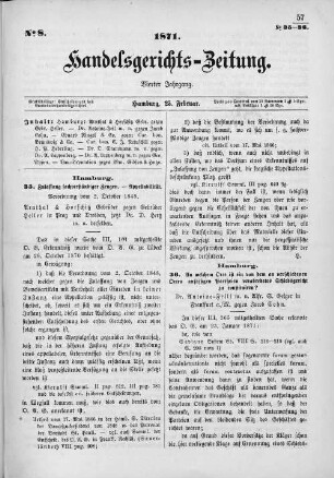 No. 8. 25. Februar 1871