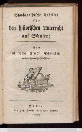 Synchronistische Tabellen für den historischen Unterricht auf Schulen