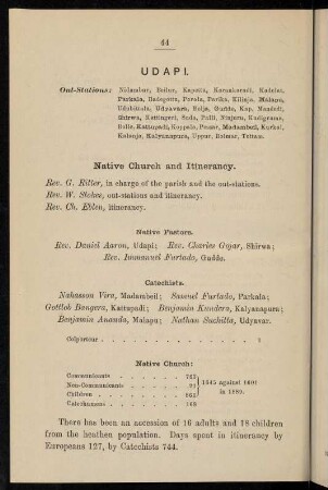 44-46, Udapi (with several out-stations)