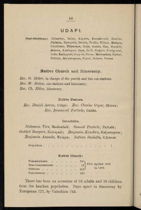 44-46, Udapi (with several out-stations)