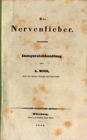 Das Nervenfieber