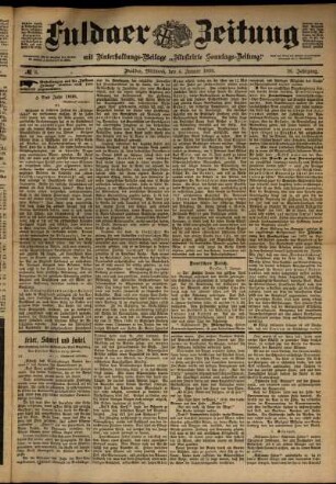 Ausgabe vom Mittwoch, den 04. Januar 1899.