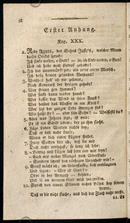 58-64, Erster Anhang. - Zweyter Anhang.