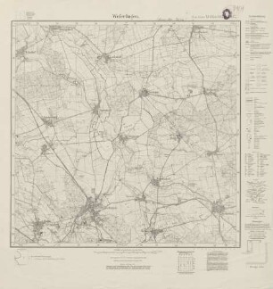 3632 (alte Nr.: 1962) Weferlingen, Meßtischblatt (4cm - Karte)