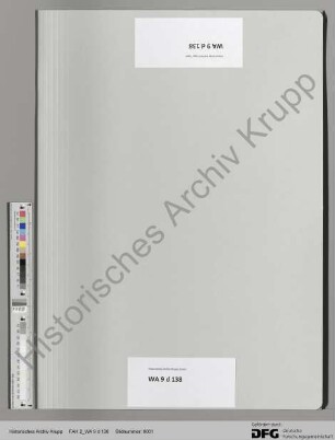 Notiz zum Schreiben von Justizrat Otto Sack an die Firma Krupp betr. Regulierung des Sölling'schen Darlehens. [Regest der Archivalie FAH 2 B 76]