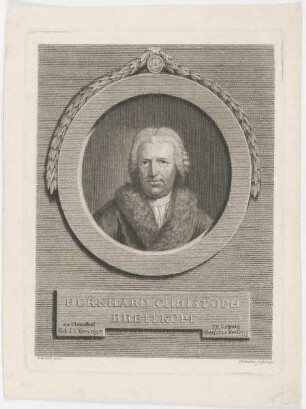 Bildnis des Bernhard Christoph Breitkopf