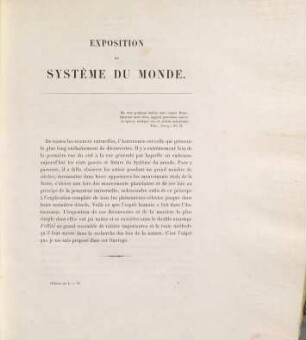 Œuvres complètes de Laplace. 6, Exposition du système du monde