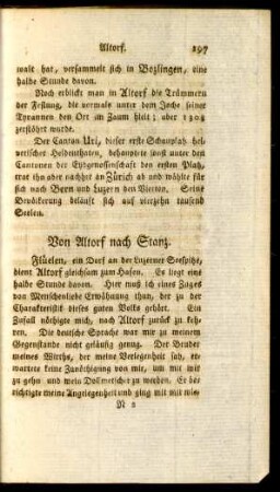 Von Altorf nach Stanz