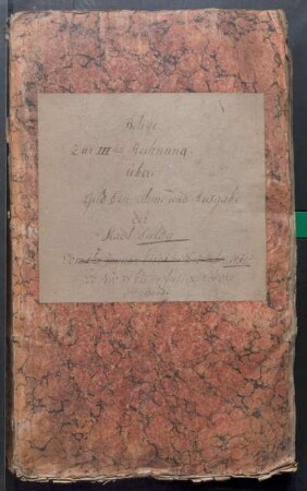 IX A 1 - Alte Stadtrechnungen (1813)