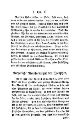 Körperliche Verschiedenheiten der Menschen