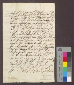 Hans Peugger zu Karsau verschreibt sich gegenüber der Deutsch-Ordens-Kommende Beuggen wegen 34 Pfund Kapital.