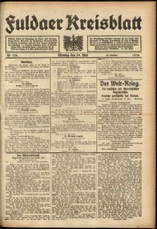 Ausgabe vom Montag, den 29. Mai 1916.