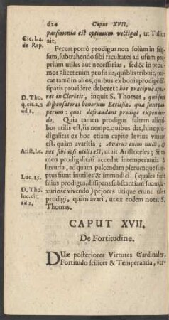Caput XVII. De Fortitudine