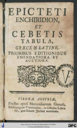 Epicteti Enchiridion