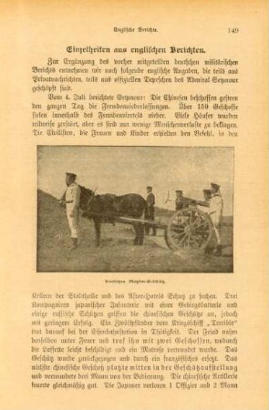 Einzelheiten aus englischen Berichten