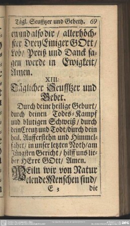 Täglicher Seufftzer und Gebet