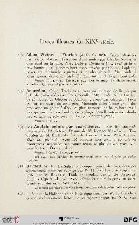 Livres illustrés du XIXe siécle (Nr. 152-340)