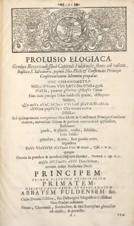Prolusio elogiaca.
