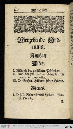 Vierzehende Ordnung