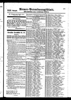 353.Ausgabe. Donnerstag, 4. Februar 1915
