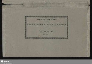 5.1832: Bilderchronik des Sächsischen Kunstvereins