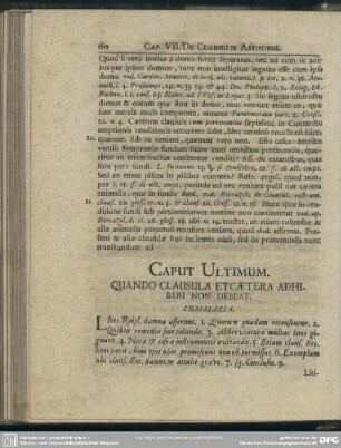 Caput Ultimum. Quando Clausula Etcaetera Adhiberi Non Debeat