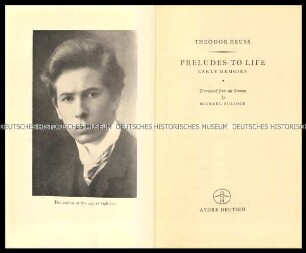Frühe Lebenserinnerungen von Theodor Heuss