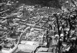 Freiburg: Universität, mit Bertoldstraße bis Münster, von Westen