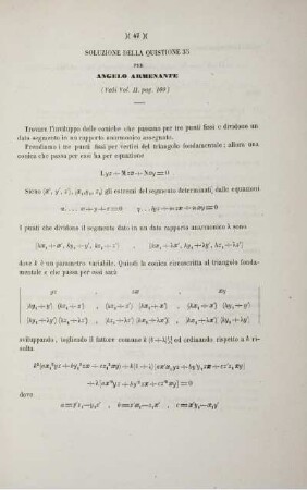 Soluzione della quistione 35 (Vedi Vol. II. pag. 160).