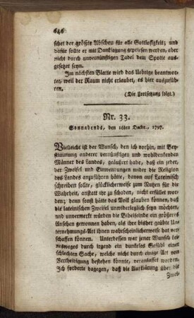 Nr. 33. Sonnabends, den 16ten Decbr., 1797.
