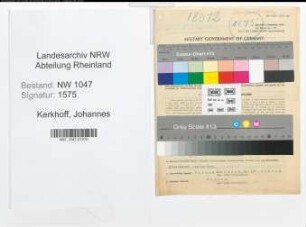Entnazifizierung Johannes Kerkhoff , geb. 11.02.1905 (Angestellter)