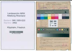 Entnazifizierung Friedrich Klipphahn , geb. 16.11.1902 (Lehrer)