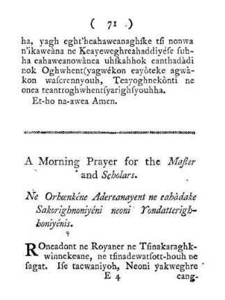 A Morning Prayer for the Master and Scholars.