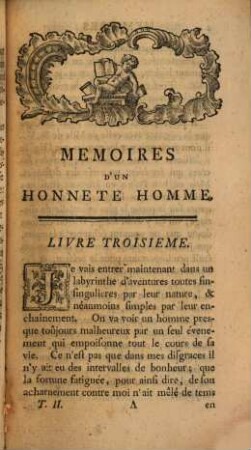 Mémoires D'Un Honnête-Homme : Revûs, Corrigés, Augmentés D'Un Second Volume, Et Imprimés Sur Un Nouveau Manuscrit De L'Auteur. Tome Second