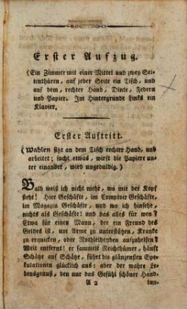 Der Amerikaner : Ein Lustspiel in 5 Aufzügen