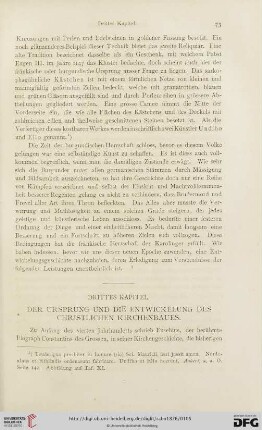 Drittes Kapitel: Der Ursprung und die Entwickelung des christlichen Kirchenbaues