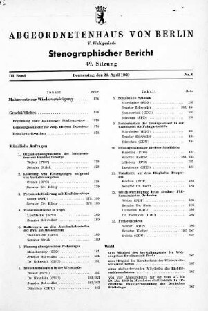 Nr. 6 (49), 24. April 1969