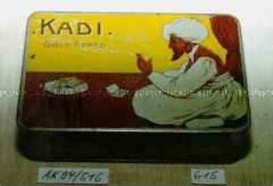 Blechdose für 50 Stück "KADI GOLD TIPPED EGYPTIAN CIGARETTES"