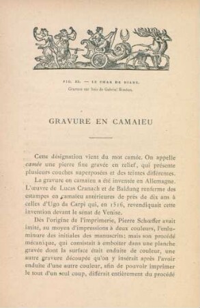 Gravure en Camaieu