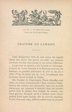Gravure en Camaieu