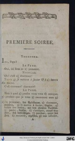 Premiere Soiree.
