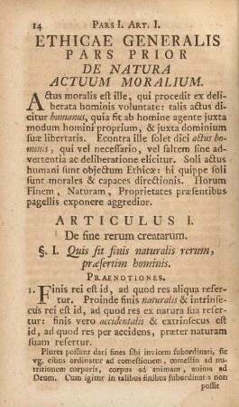 Articulus I. De fine rerum creatarum