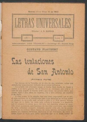 1923000700: Las tentaciones de San Antonio : primera parte