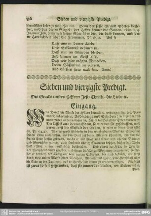 Sieben und vierzigste Predigt